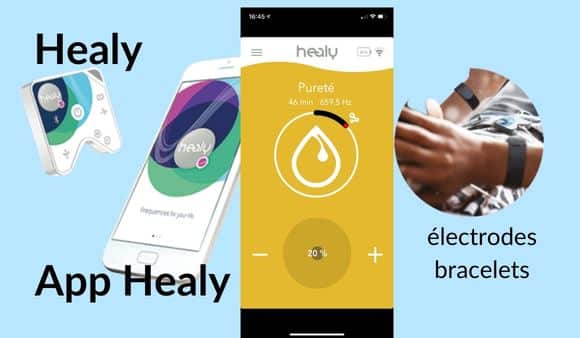 Les douleurs chroniques traitées par les microcourants grâce au Healy, électrodes bracelets, l'app Healy.