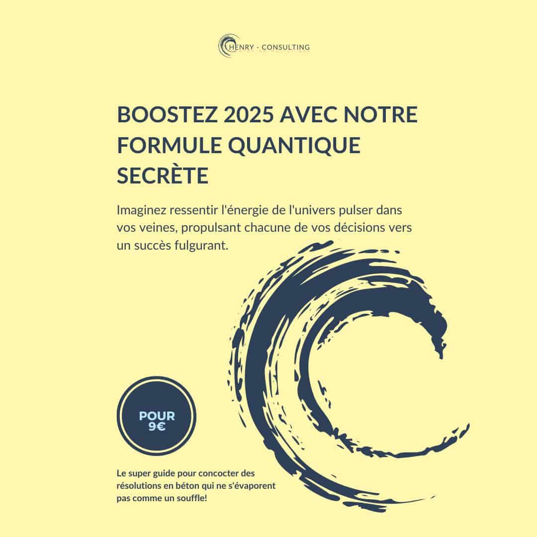 Ebook_resolutions_quantique Affiche du e-book Résolutions Quantique sur couleur jaune avec le logo HC et 3 textes.